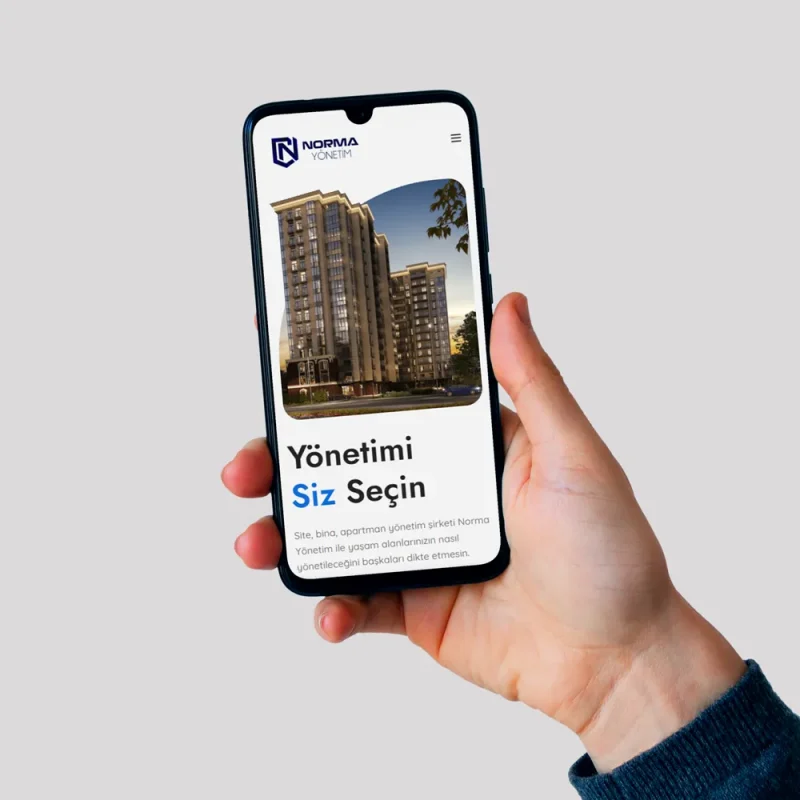 Norma Yönetim Web Sitesi Mobil