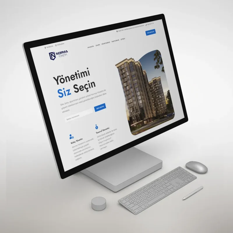 Norma Yönetim Tek Sayfa Web Sitesi