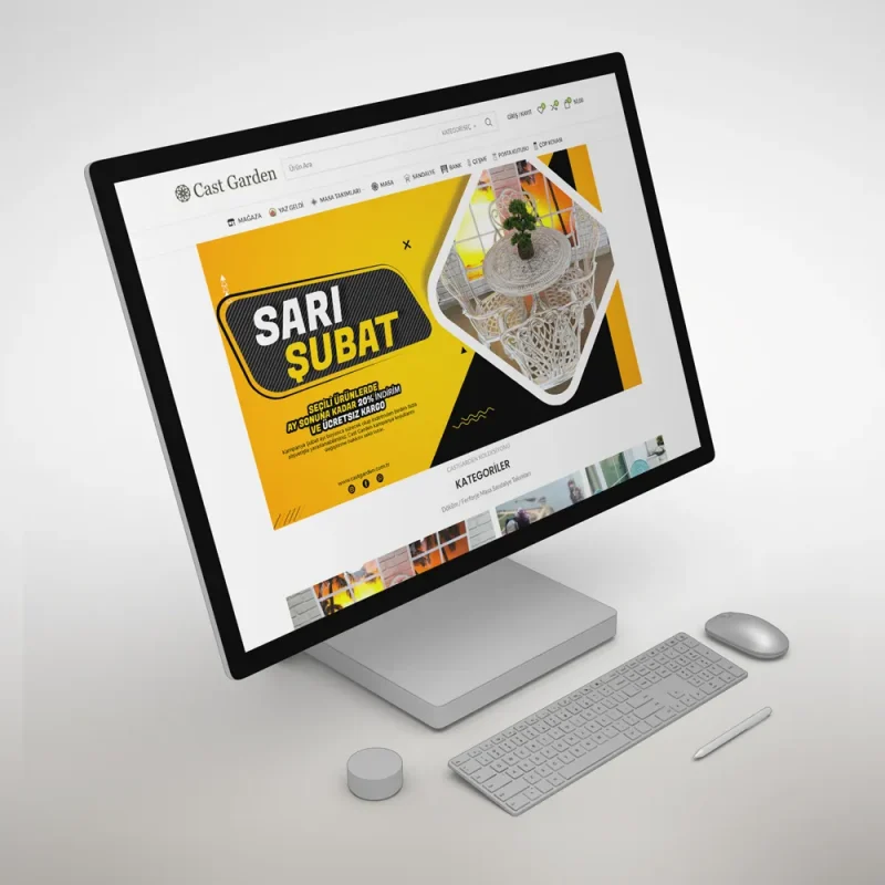 Cast Garden Bahçe Mobilyaları Sitesi Anasayfası