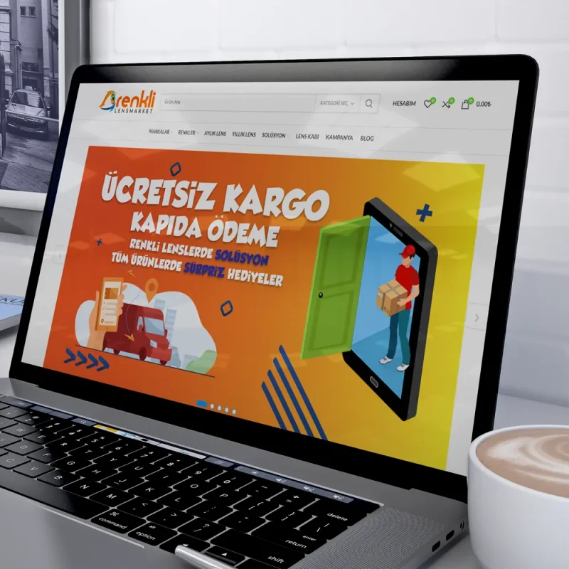 Renkli Lens Market Web Sitesi Anasayfası