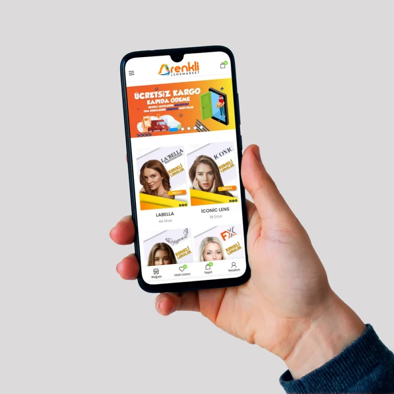 Renkli Lens Market Web Sitesi Mobil