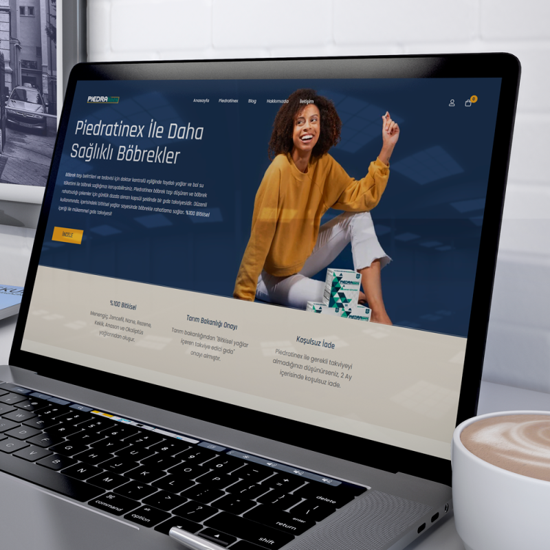 Piedratinex Takviye Gıda Web Sitesi Anasayfa