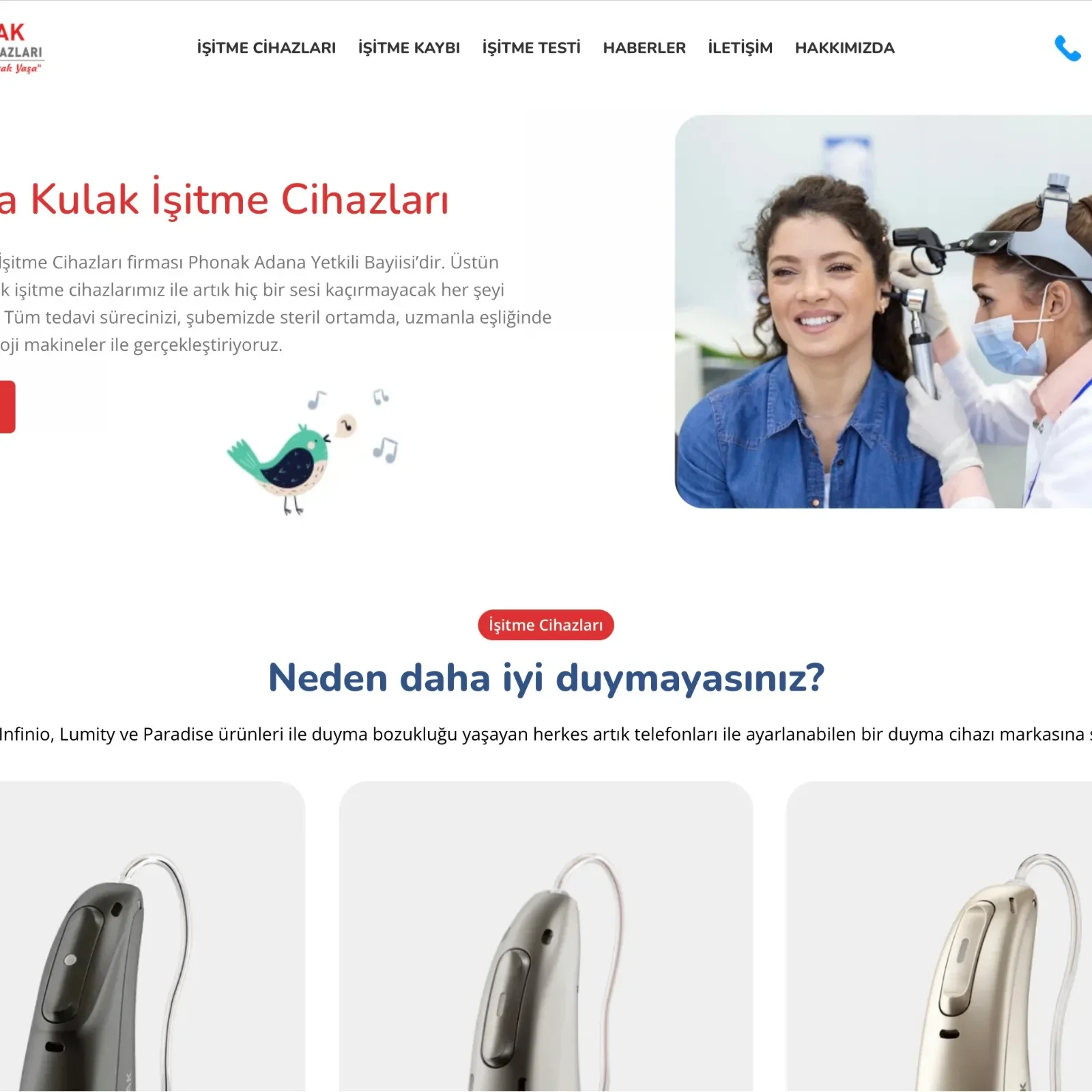 Adana Kulak İşitme Sitesi Tasarımı