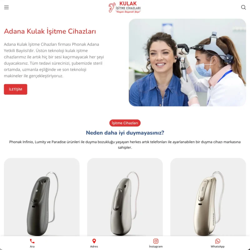 Adana Kulak İşitme Sitesi Anasayfa