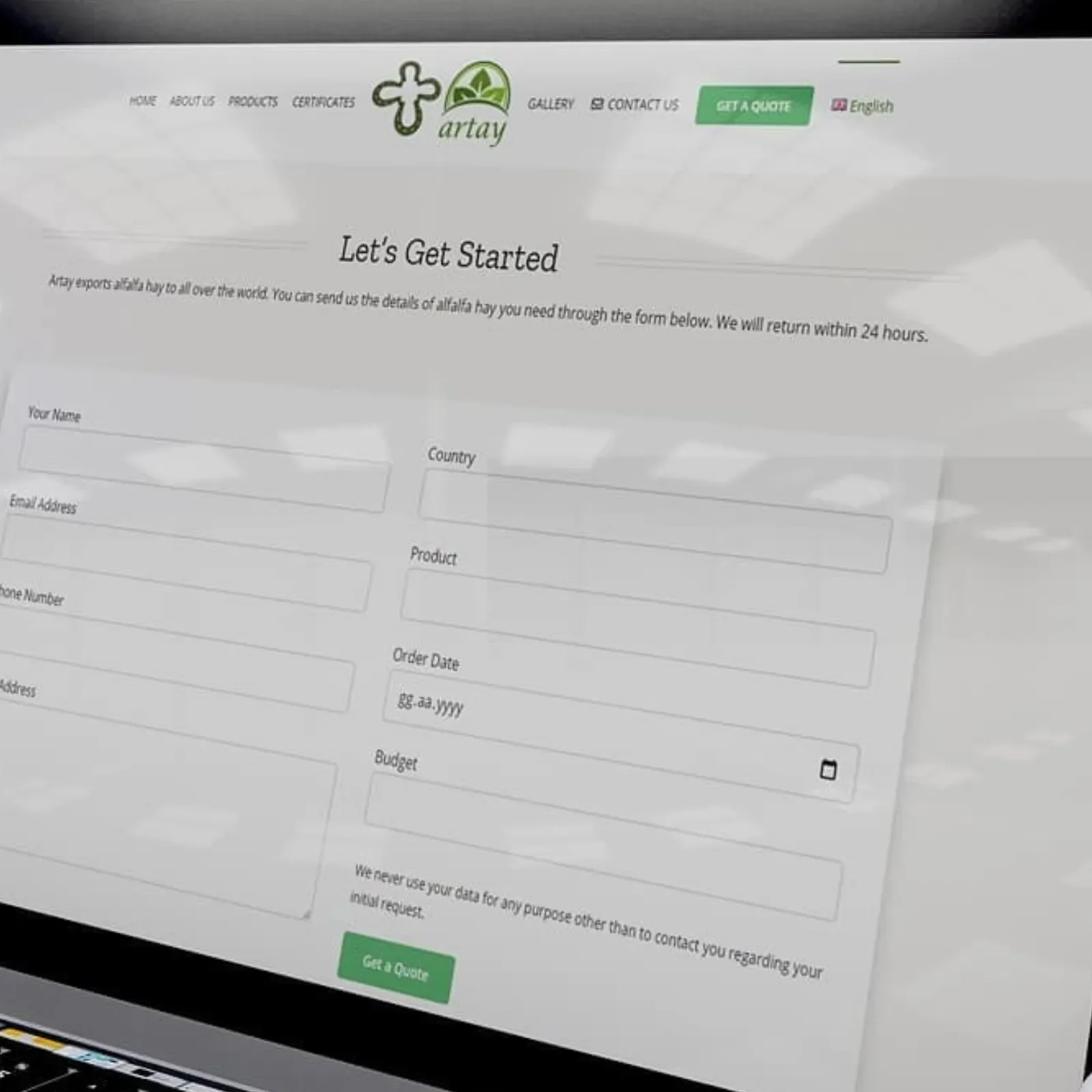 Alf Alfa Hay Design Web Site