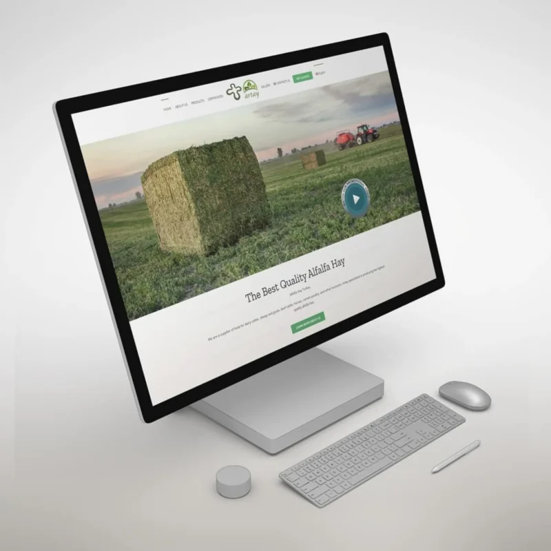 Alf Alfa Hay Web Site Mainpage Design