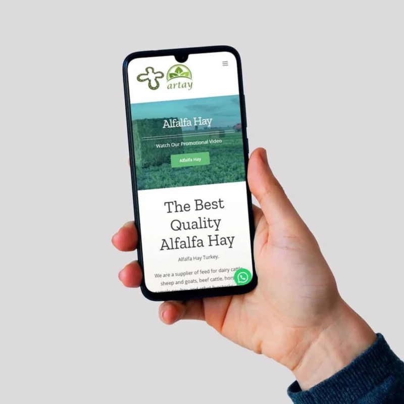 Alf Alfa Hay Web Site Mobile Design