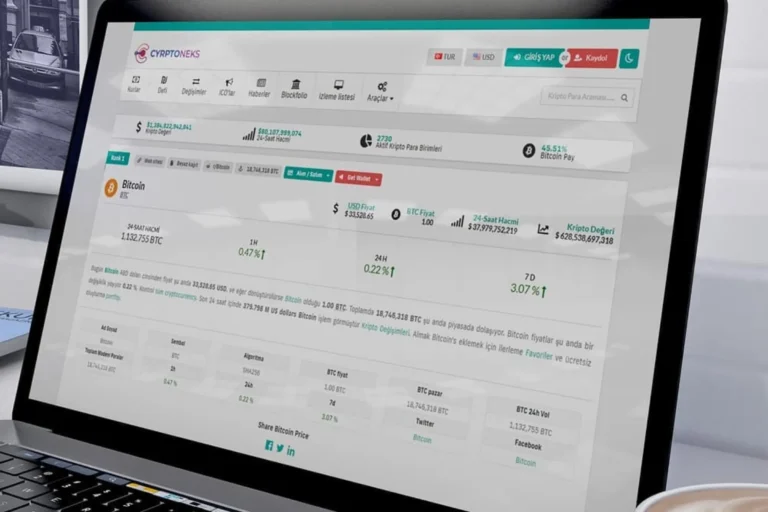 Kripto Borsa Web Sitesi Tasarımı