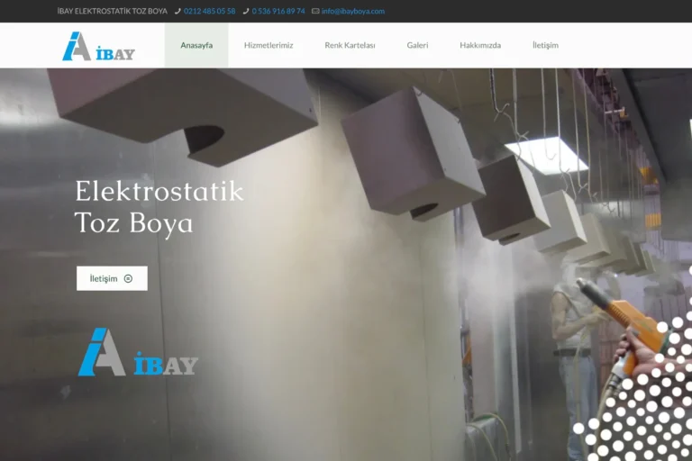 İbay Boya Web Sitesi Tasarımı