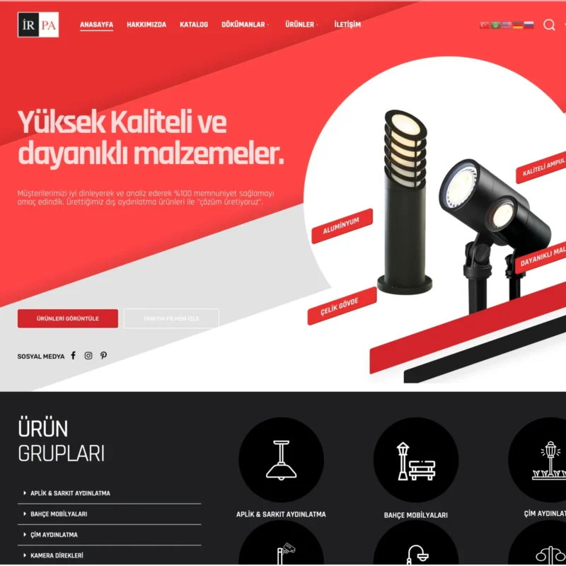 İrpa Aydınlatma - Katalog Sitesi - Anasayfası