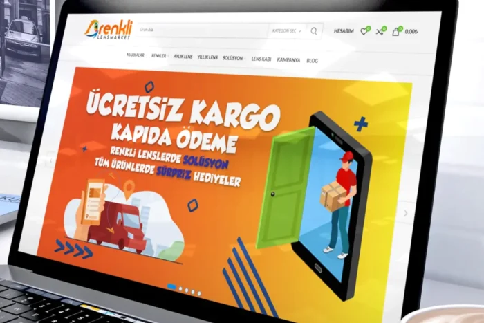 Renkli Lens Market Web Sitesi Tasarımı