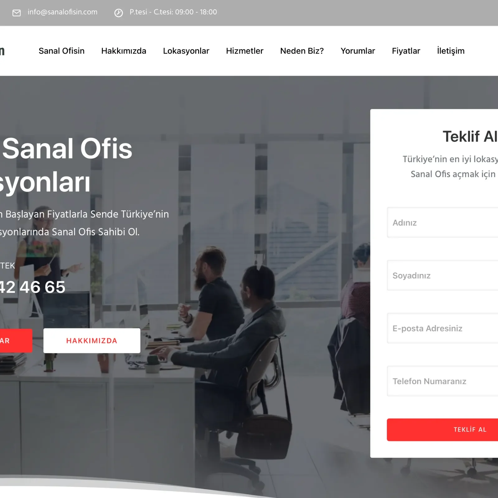 Sanal Ofisin Ofis Web Sitesi