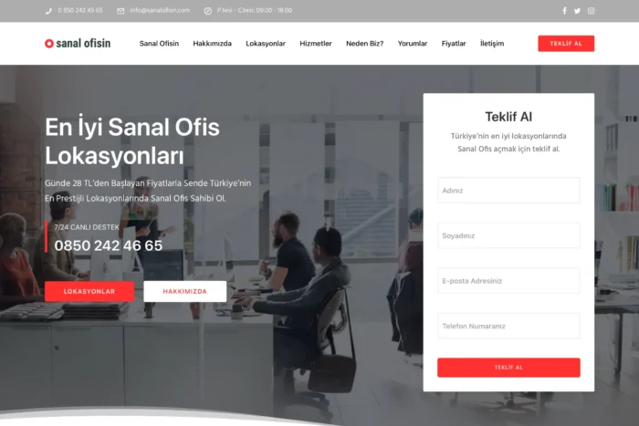 Sanal Ofisin Ofis Web Sitesi