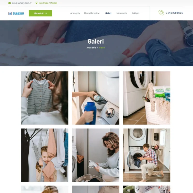 Sundry Kuru Temizleme Sitesi Galeri Sayfası